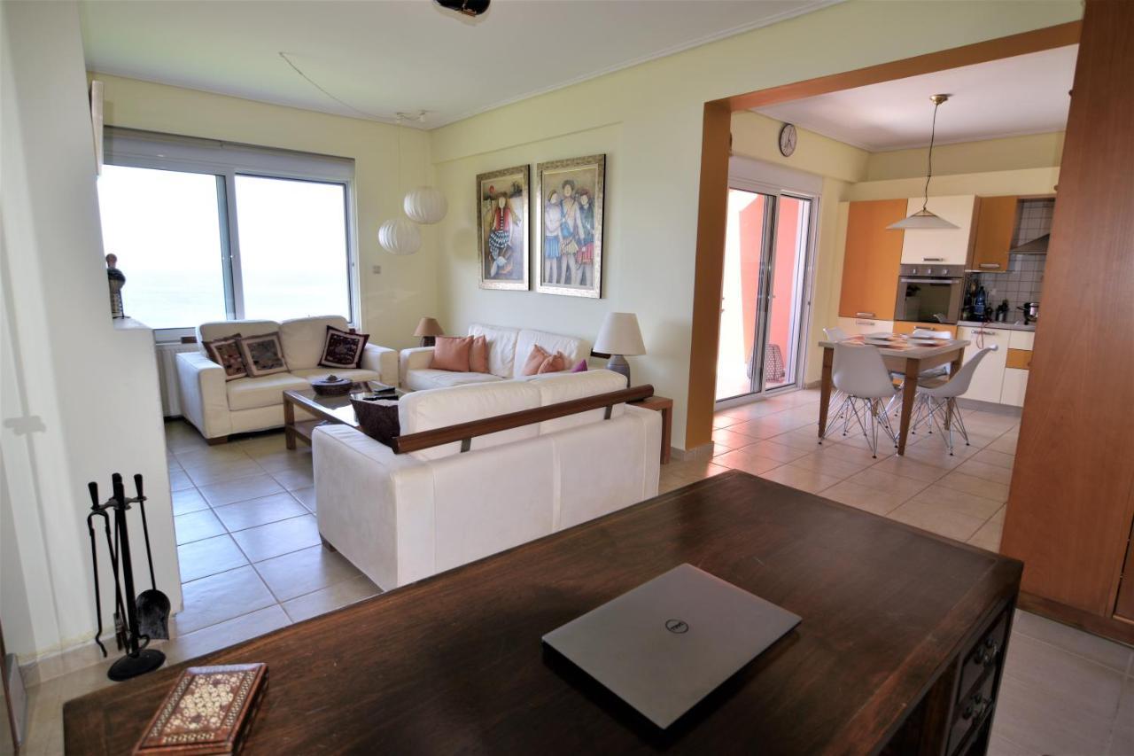 Blue Bay View - Beach House Vathirrevma Buitenkant foto